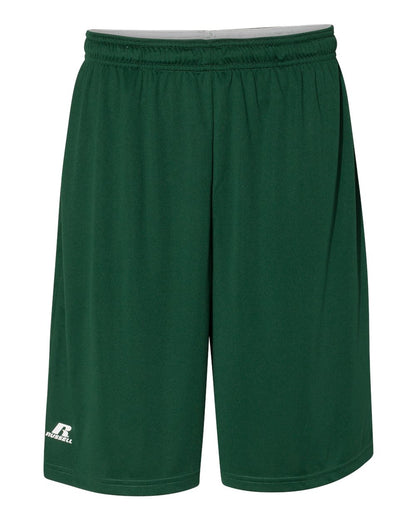 Russell Athletic Youth Essential 7" Shorts with Pockets TS7X2B #color_Dark Green