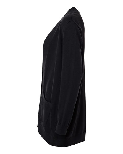 Devon & Jones Women's New Classics Open Cardigan Sweater DG447W #color_Black