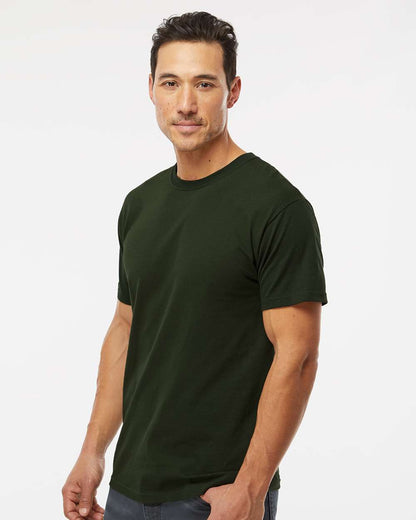 M&O Men's Gold Soft Touch T-Shirt 4800 #colormdl_Forest Green