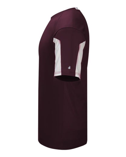 Badger Men's Striker T-Shirt 4176 #color_Maroon/ White