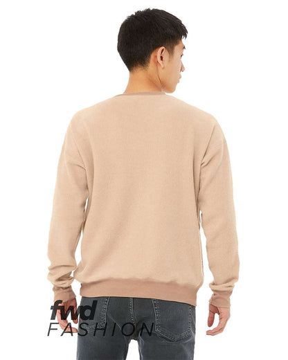 BELLA + CANVAS FWD Fashion Sueded Drop Shoulder Sweatshirt 3345 #color_Heather Oat