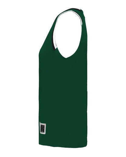 Alleson Athletic Women's Retro Basketball Jersey A55000 #color_Forest/ Black/ White