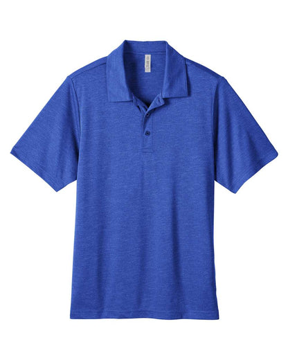 Team 365 Men's Zone Sonic Heather Performance Polo TT51H #color_Sport Royal Heather