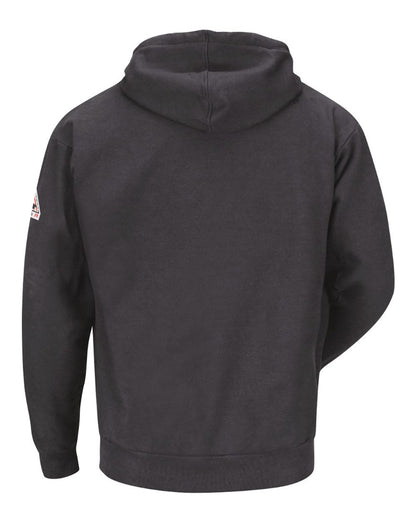 Bulwark Men's Tall Zip-Front Hooded Sweatshirt SEH4T #color_Charcoal