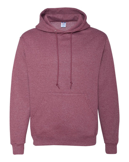 JERZEES Unisex NuBlend® Hooded Sweatshirt 996MR #color_Vintage Heather Maroon