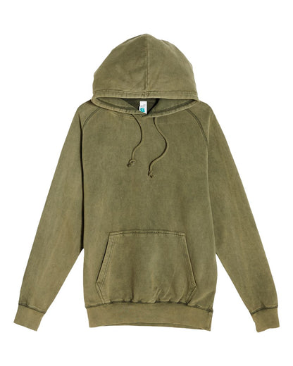 Lane Seven Unisex Vintage Raglan Hooded Sweatshirt LST004 #color_Vintage Olive