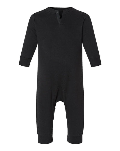Rabbit Skins Infant Fleece One-Piece 4447 #color_Black
