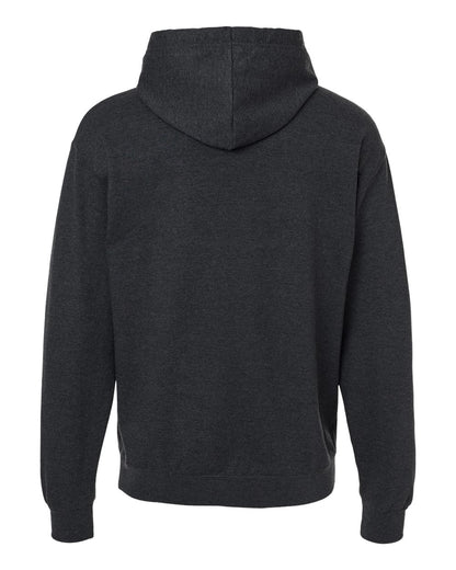 JERZEES Unisex Ultimate CVC Hooded Sweatshirt IC49MR #color_Black Ink Heather