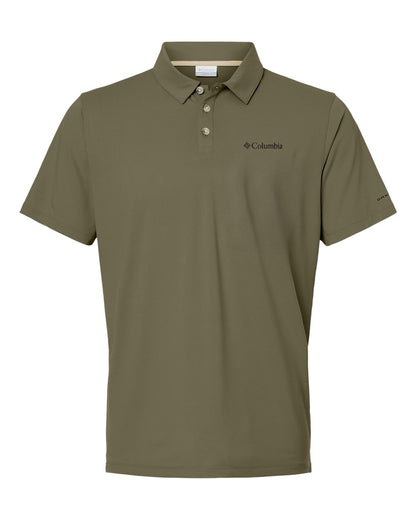 Columbia Men's Tech Trail™ Utility Polo 211856 #color_Stone Green