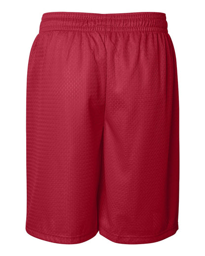 Badger Pro Mesh 9" Shorts 7209 #color_Red