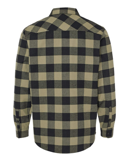 Independent Trading Co. Flannel Shirt EXP50F #color_Olive/ Black