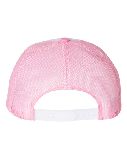 YP Classics Five-Panel Classic Trucker Cap 6006 #color_Pink/ White/ Pink