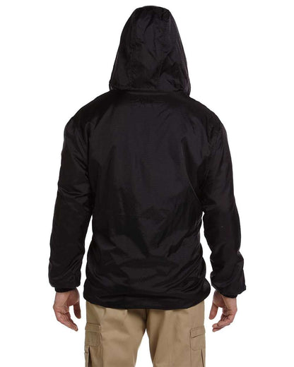 Dickies Men's Fleece Lined Nylon Hooded Jacket 33237 #colormdl_Black