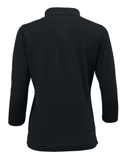 Paragon Women's Lady Palm Three-Quarter Sleeve Polo 120 #color_Black
