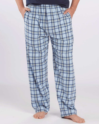 Boxercraft Harley Flannel Pants BM6624 #colormdl_Heritage Carolina Blue Plaid