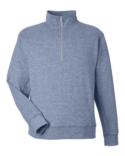 J. America Unisex Electric Fleece Quarter-Zip Sweatshirt 8741 #color_Electric Midnight