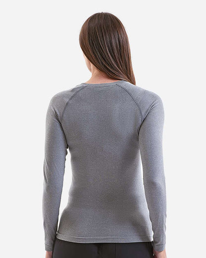 Onna Women's Unstoppable Long Sleeve Fresh Underscrub Base Layer NN370 #colormdl_Heather Grey