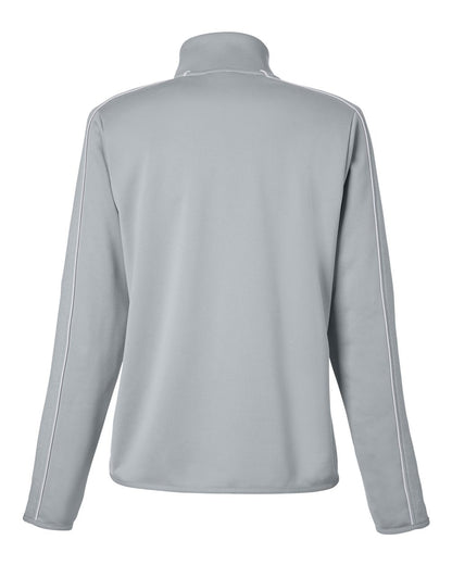 Under Armour Women's Command 2.0 Quarter-Zip Pullover 1383274 #color_Mod Grey/ White