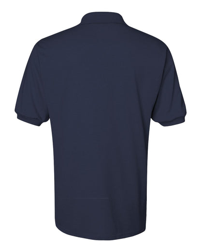 JERZEES Men's SpotShield® 50/50 Polo 437MSR #color_J. Navy
