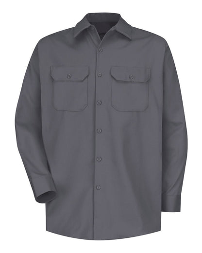 Red Kap Men's Deluxe Heavyweight Cotton Shirt SC70 #color_Charcoal