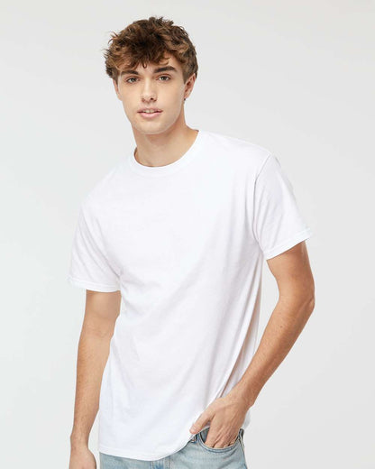 M&O Men's Gold Soft Touch T-Shirt 4800 #colormdl_White