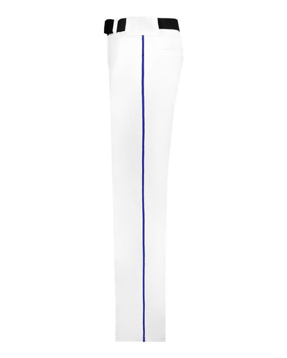 Alleson Athletic Youth Baseball Pants With Braid 605WLBY #color_White/ Purple