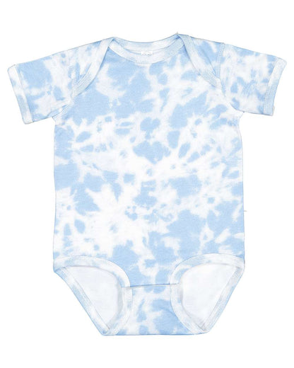 Rabbit Skins Infant Fine Jersey Bodysuit - Extended Colors 4424EX #color_Sky Tie Dye