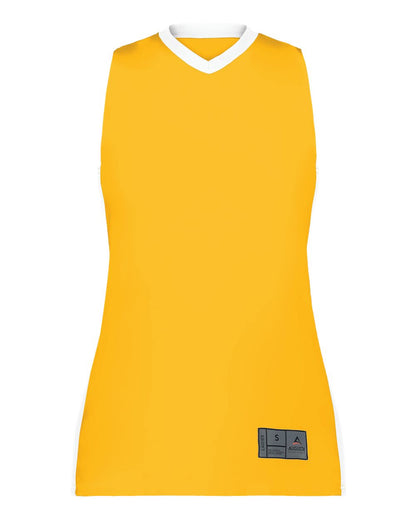 Augusta Sportswear Women's Match-Up Basketball Jersey 6888 #color_Gold/ White