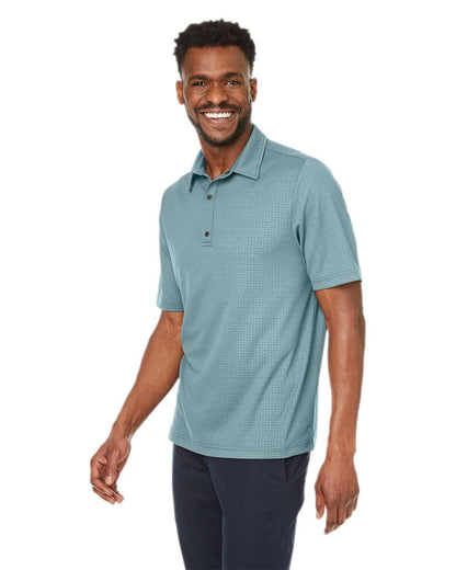North End Men's Replay Recycled Pique Polo NE102 #colormdl_Opal Blue