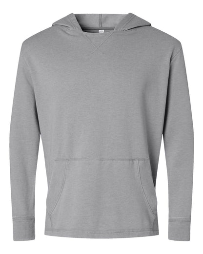 LAT Unisex Vintage Wash Fleece Hoodie Sweatshirt 6936 #color_Washed Grey
