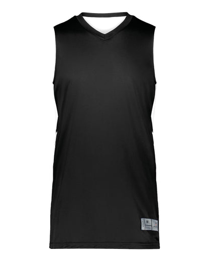 Augusta Sportswear Youth Alley-Oop Reversible Jersey 1167 #color_Black/ White