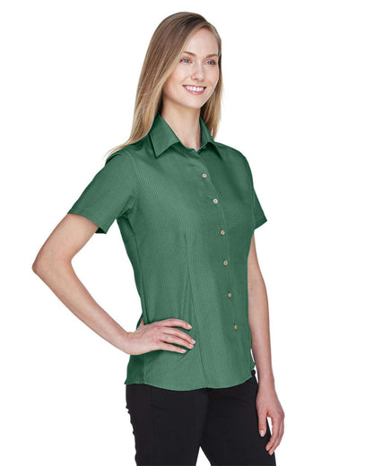 Harriton Women's Barbados Textured Camp Shirt M560W #colormdl_Palm Green