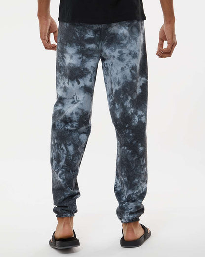 Dyenomite Dream Tie-Dyed Sweatpants 973VR #colormdl_Black Crystal