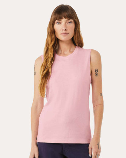 BELLA + CANVAS Jersey Muscle Tank 3483 #colormdl_Pink