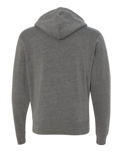 J. America Men's Triblend Full-Zip Hooded Sweatshirt 8872 #color_Smoke Triblend