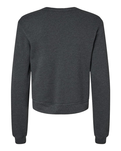 BELLA + CANVAS Women's Sponge Fleece Classic Crewneck Sweatshirt 7511 #color_Dark Grey Heather