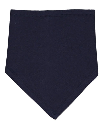 Rabbit Skins Infant Premium Jersey Bandana Bib 1012 #color_Navy/ White