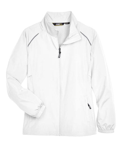 CORE365 Women's Techno Lite Motivate Unlined Lightweight Jacket 78183 #color_White