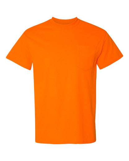 Gildan Unisex DryBlend® Pocket T-Shirt 8300 #color_Safety Orange