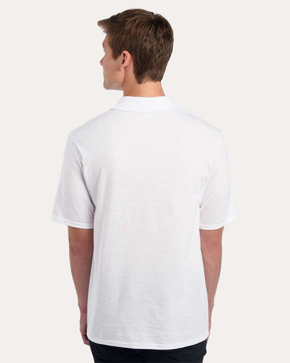 JERZEES Men's Dri-Power® Polo with Pocket 436MP #colormdl_White