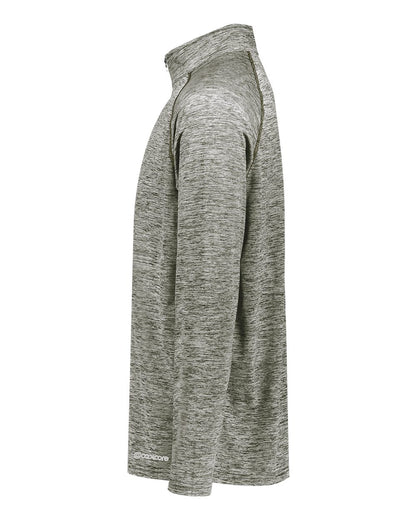 Holloway Men's Electrify CoolCore® Quarter-Zip Pullover 222574 #color_Olive Heather