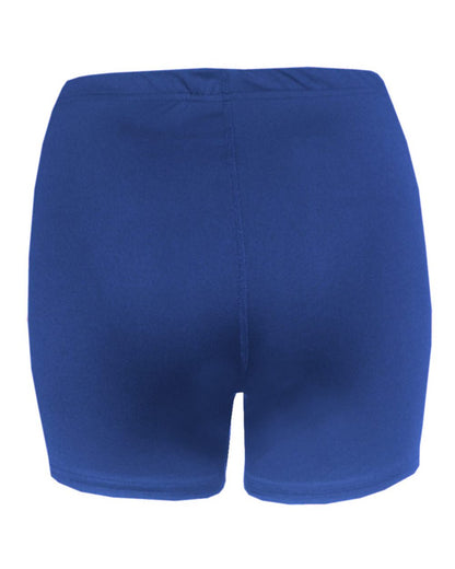 Alleson Athletic Women's Compression 4'' Inseam Shorts 4614 #color_Royal