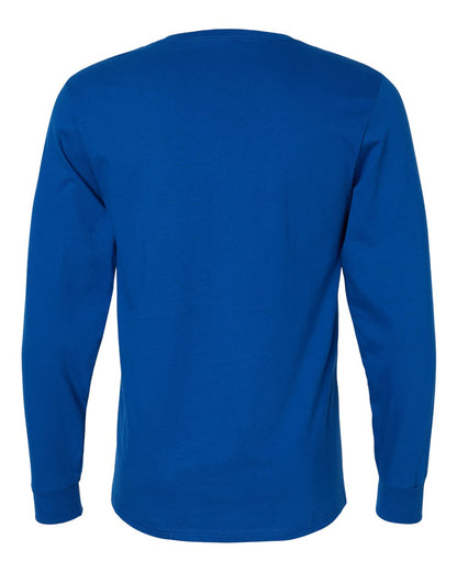 Russell Athletic Unisex Combed Ringspun Long Sleeve T-Shirt 600LRUS #color_Royal