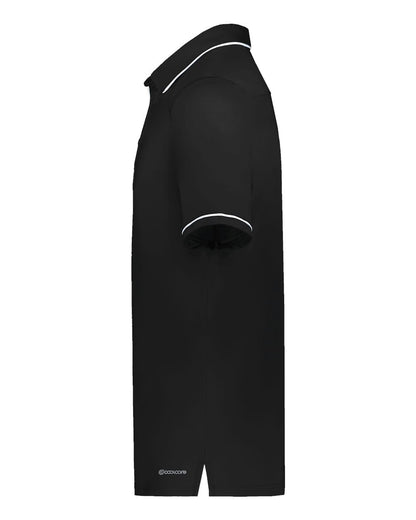 Holloway Men's CoolCore® Polo 222518 #color_Black/ White