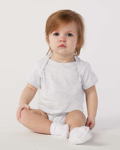 Rabbit Skins Infant Fine Jersey Bodysuit 4424 #colormdl_Ash