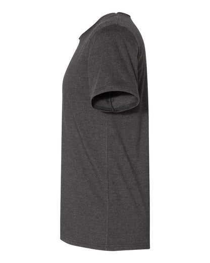 BELLA + CANVAS Unisex Raw Neck Tee 3014 #color_Dark Grey Heather