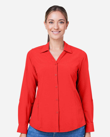 CORE365 Women's Ultra UVP® Marina Shirt CE510LW #colormdl_Marina Red