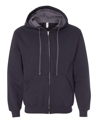 Fruit of the Loom Sofspun® Hooded Full-Zip Sweatshirt SF73R #color_Black