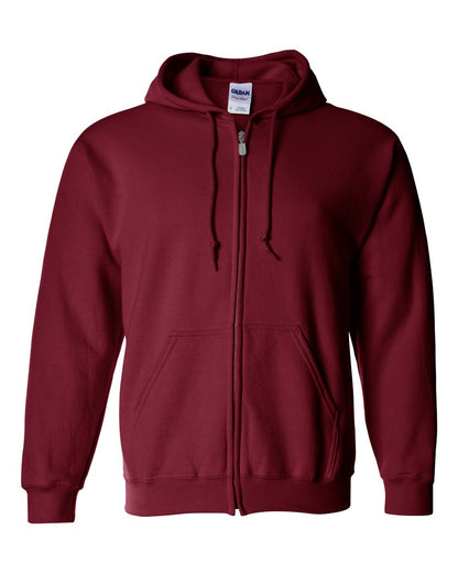 Gildan Unisex Heavy Blend™ Full-Zip Hooded Sweatshirt 18600 #color_Cardinal Red
