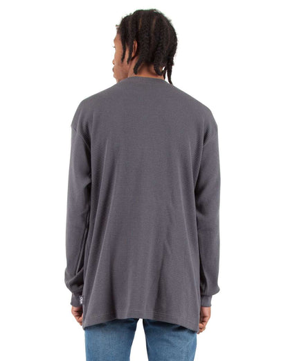 Shaka Wear Unisex Thermal T-Shirt SHTHRM #colormdl_Dark Grey